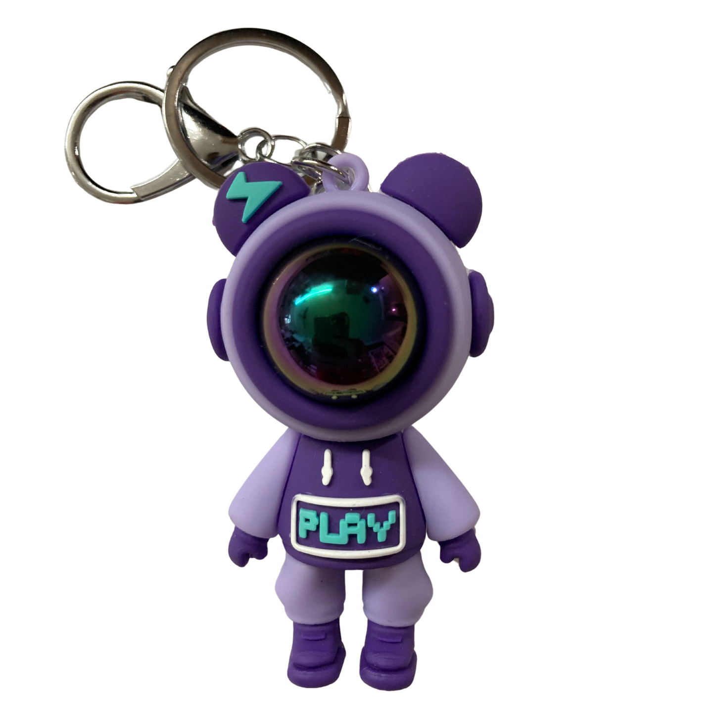 3D Astro Bear Keychain