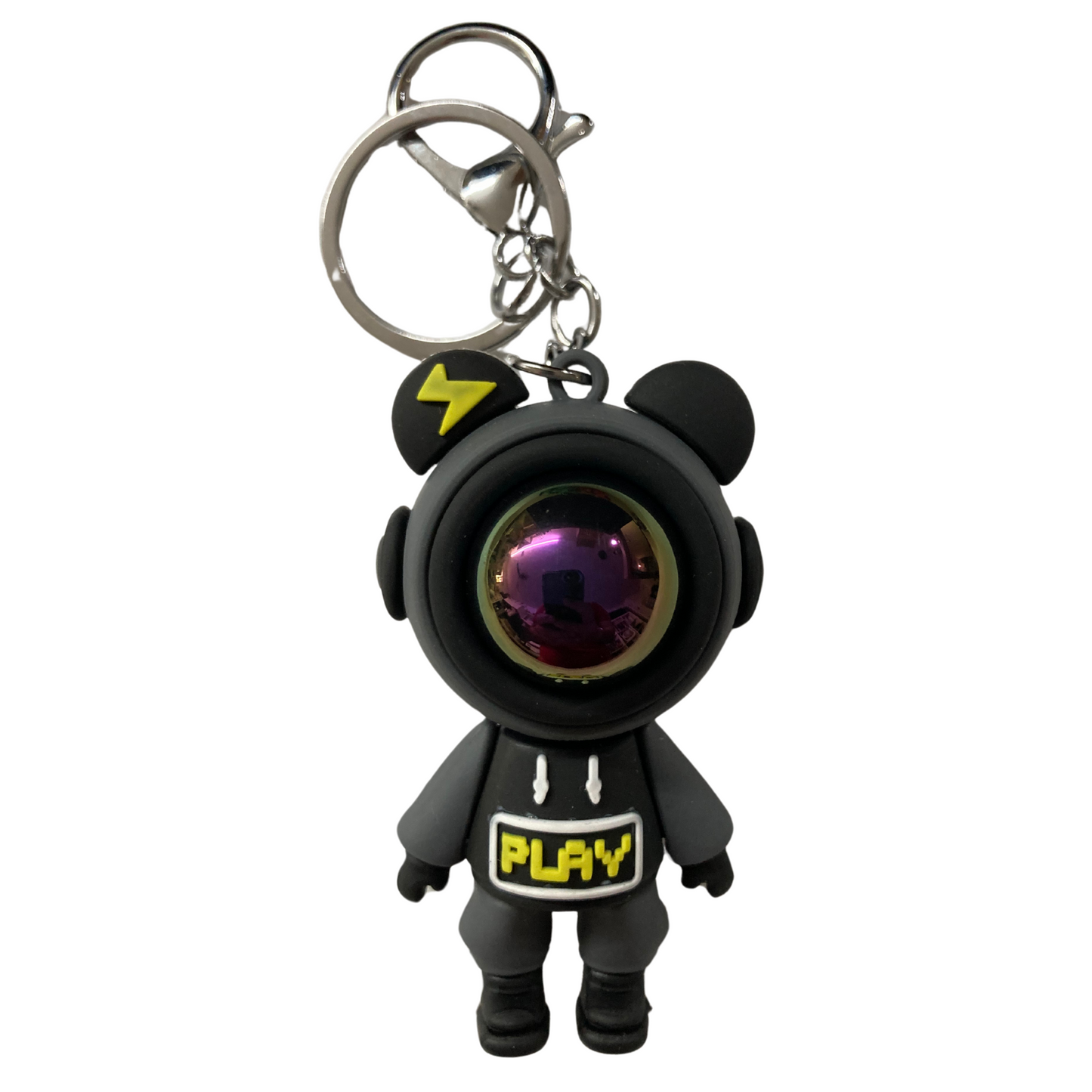 3D Astro Bear Keychain