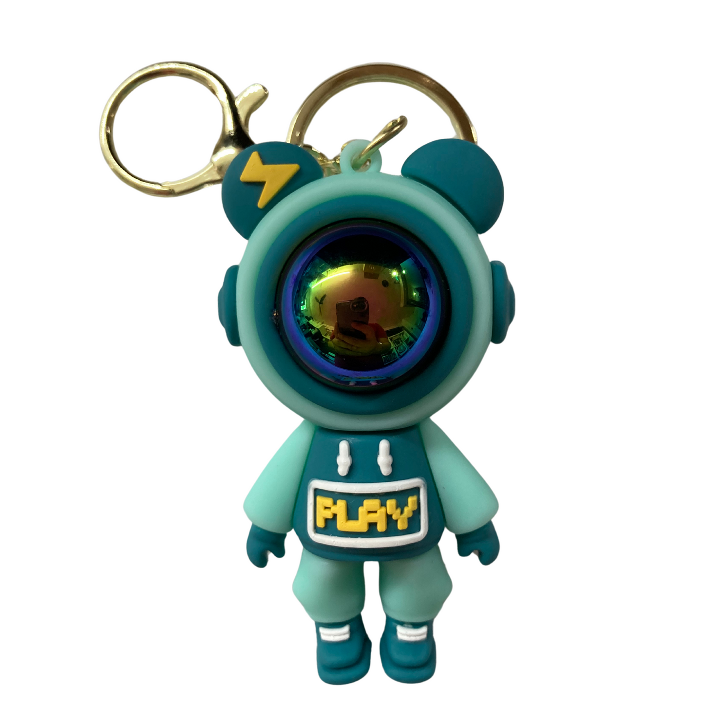 3D Astro Bear Keychain