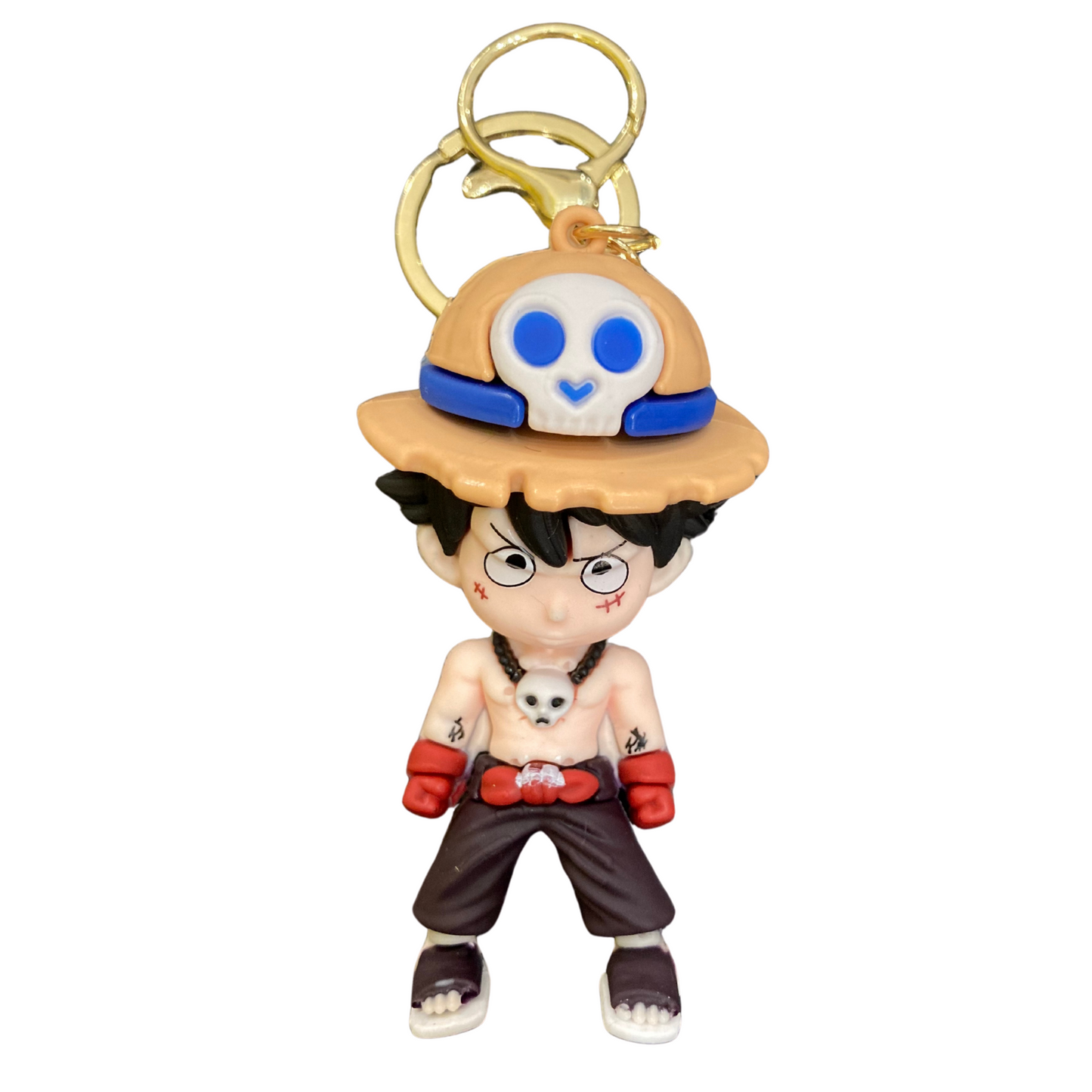 3D One Piece Character Keychain
