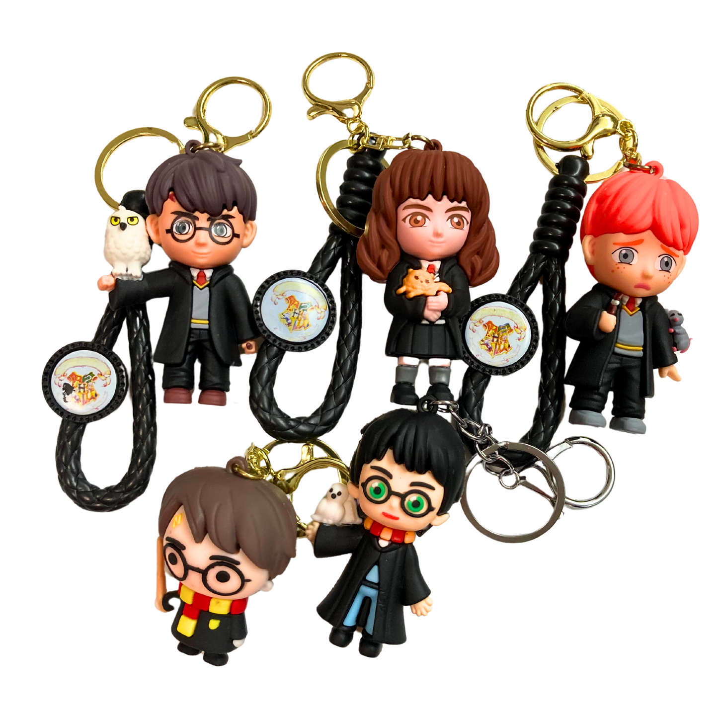 3D Harry Potter, Ron Weasley, Hermione Granger Keychain